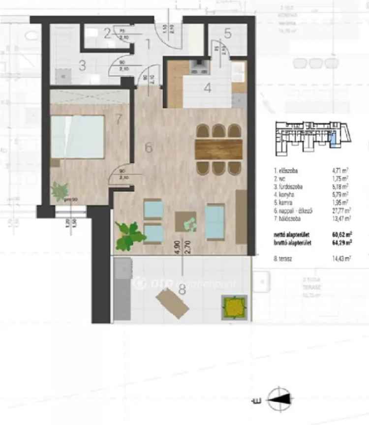 Ráckeve Vízparti Apartmanok Eladó - Dunai Panoráma Terasszal