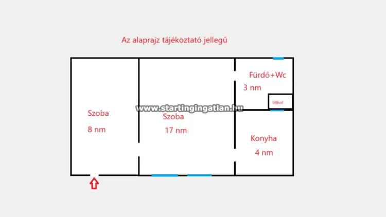 Felújított 32 nm-es lakás Budapest VII. kerületben
