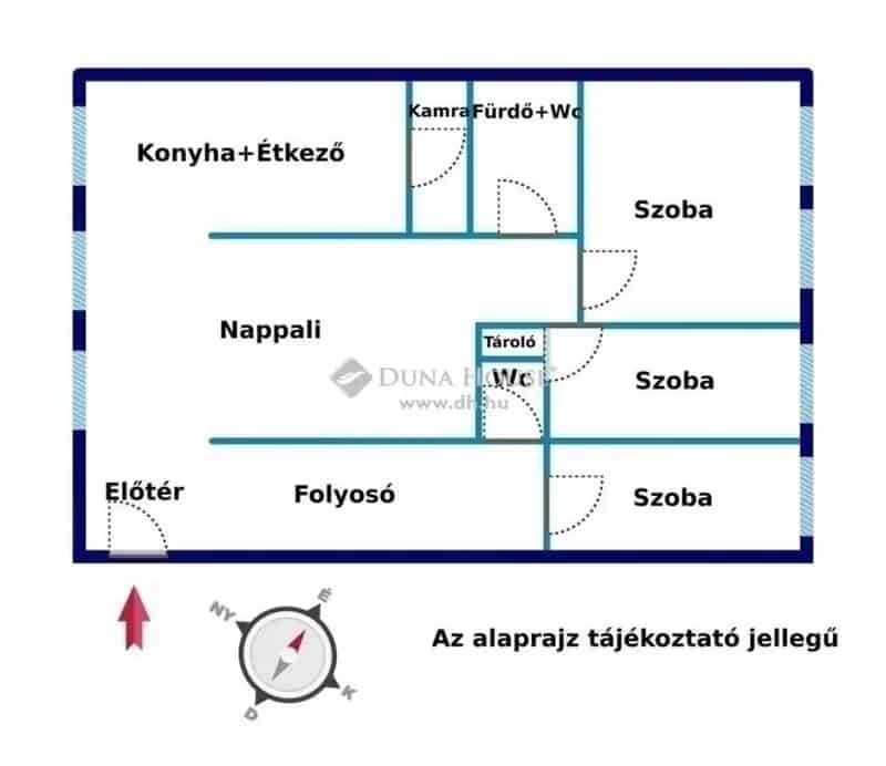 Francia erkélyes családi lakás felújítva