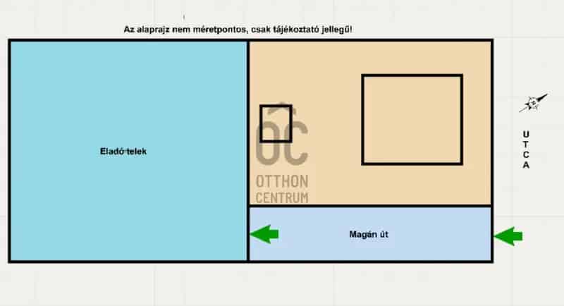 Kistarcsai eladó telek 544 nm 30% beépíthetőség