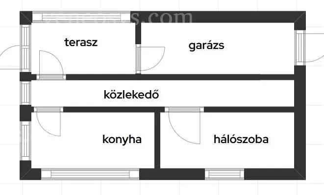 Eladó hétvégi ház Miskolc-Bodótetőn panorámás telek 873 m²