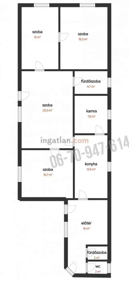 122nm-es 4 szobás családi ház eladó Magyarbánhegyen
