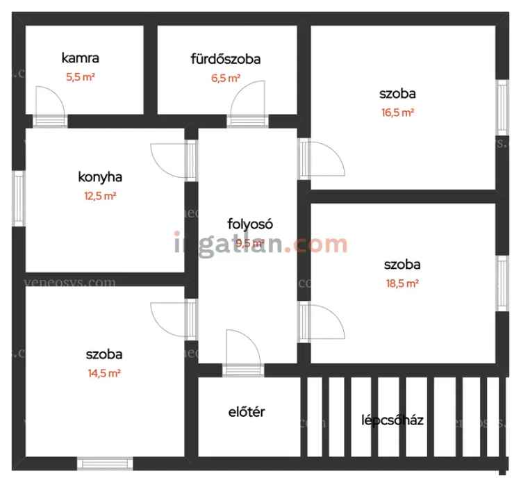 Felujítandó családi ház Karancsberényben 84m2 3 szoba nagy telekkel