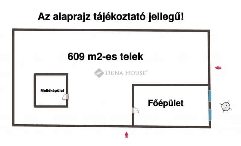 Felujitando haz elado Ujszentivanon 609m2 telekkel