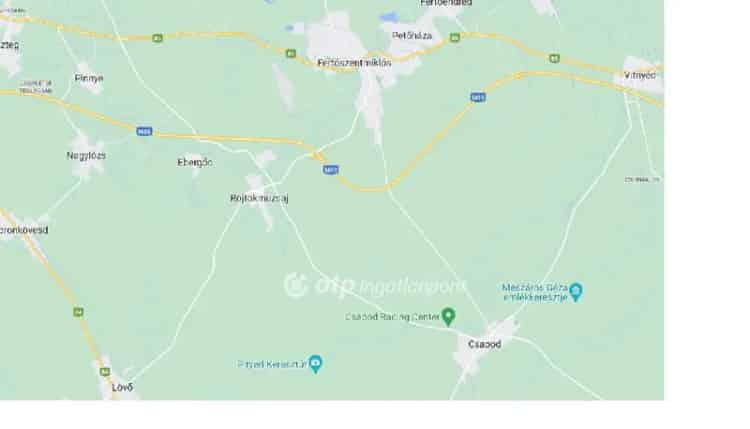 Röjtökmuzsaj 93 548 nm-es telek eladó logisztikai központnak raktárnak