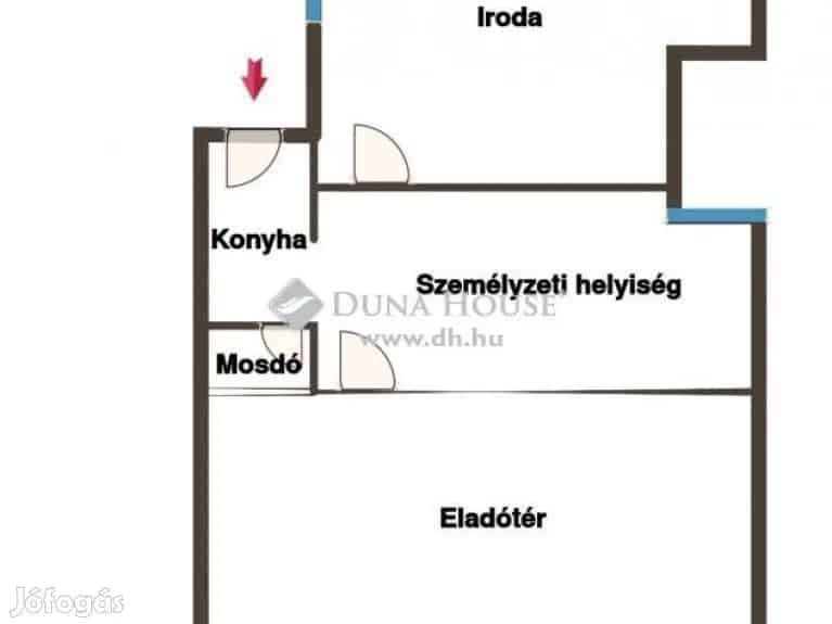 Debreceni Belvárosi Üzlethelyiség Eladó 45nm 36nm Tárolóval