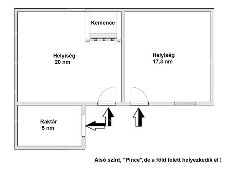 Felújítandó ház eladó 80 nm telken 2141 nm-es kerttel