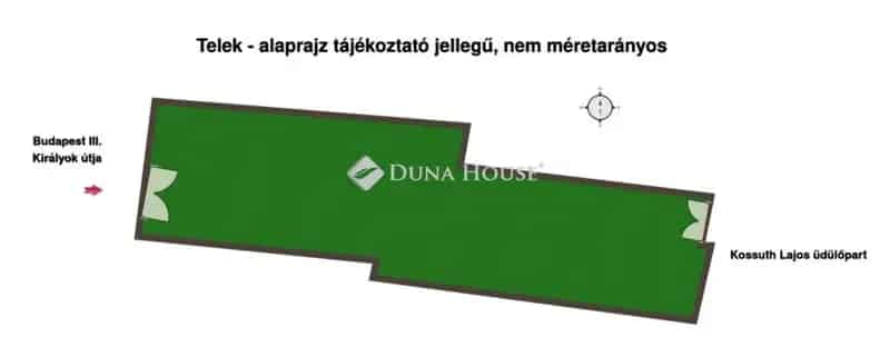 Római part 6060 m2-es építési telek eladó - 18 lakásos luxus üdülő