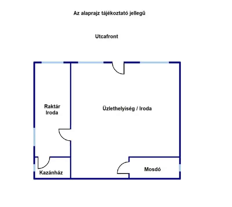Kiadó Iroda Üzlethelység Örkényen Főútvonal Mellett