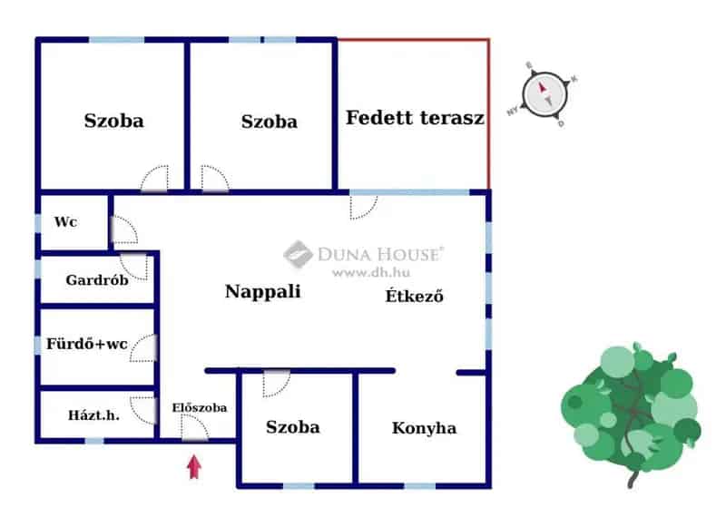 124m2 Kecskeméti családi ház eladó - 3 szoba - Hőszivattyú - Redőny