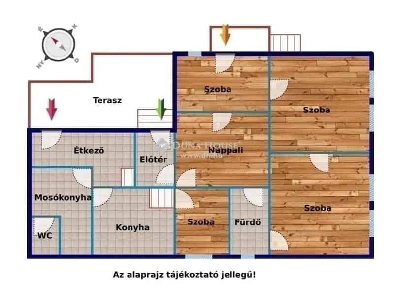 130 nm-es 4 hálószobás családi ház Üllőn nagy telken