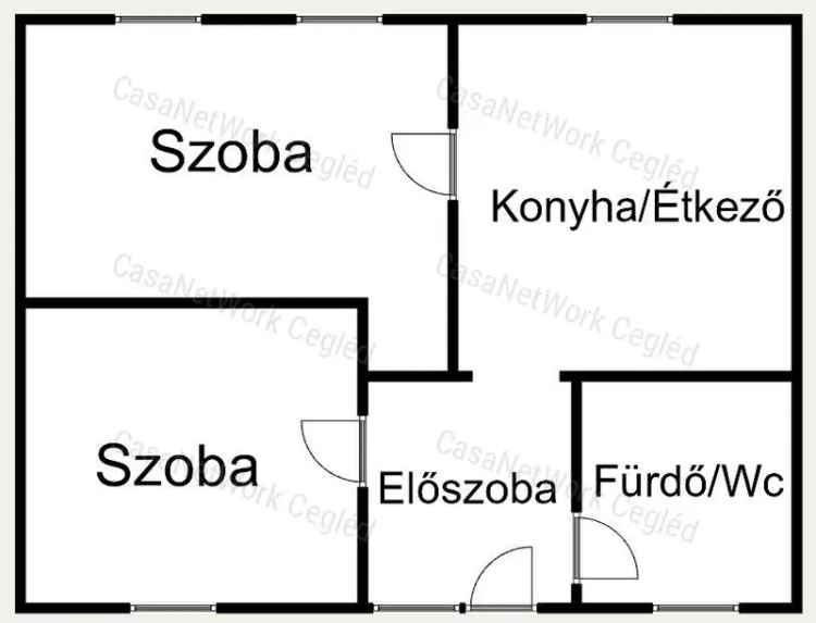 Szolnoki családi ház eladó 44nm 350nm telekkel