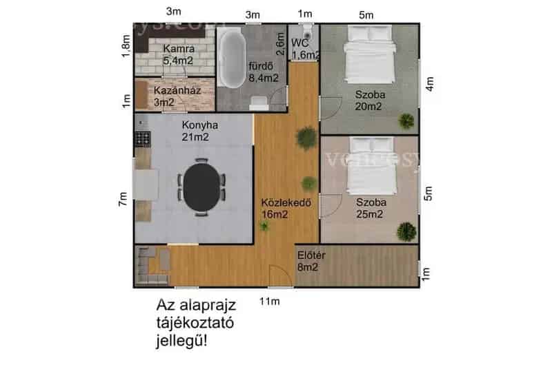 95 m2-es családi ház eladó Szeghalmon melléképülettel klima parkosított telekkel