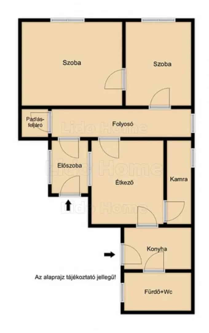 Dombóvári családi ház eladó 65 m2 2 szoba