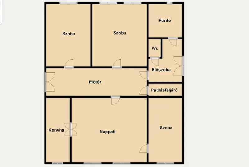 Kúria Petőfiszállás mellett 3 hálószobával és nagy telekkel