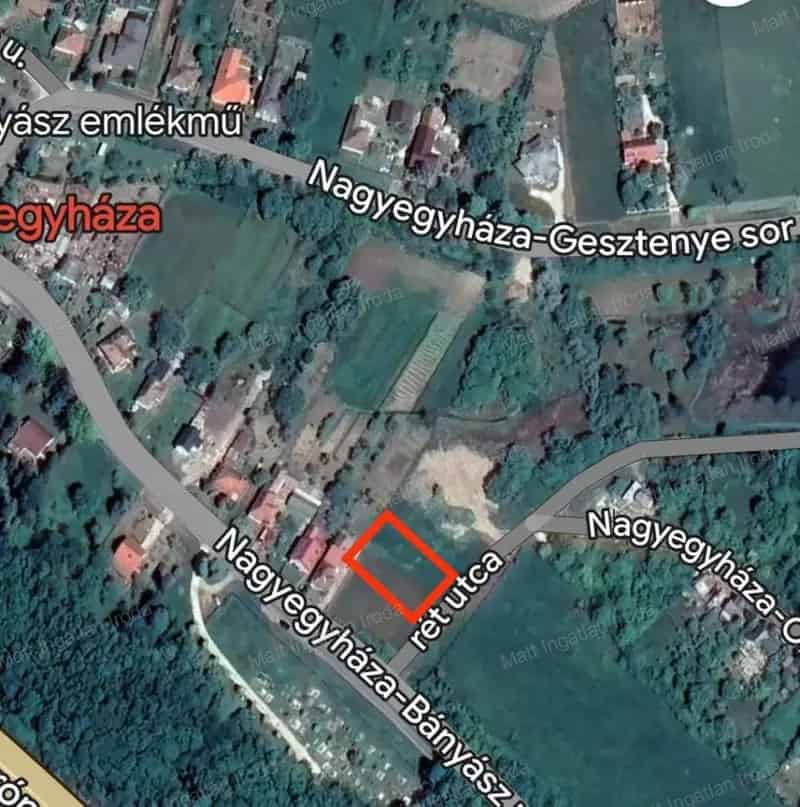 833 nm-es telek eladó Nagyegyházán Budapest közelében