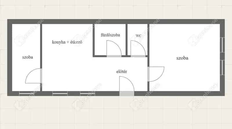 Pákozdi családi ház eladó 60m2 2 szoba nagy telekkel