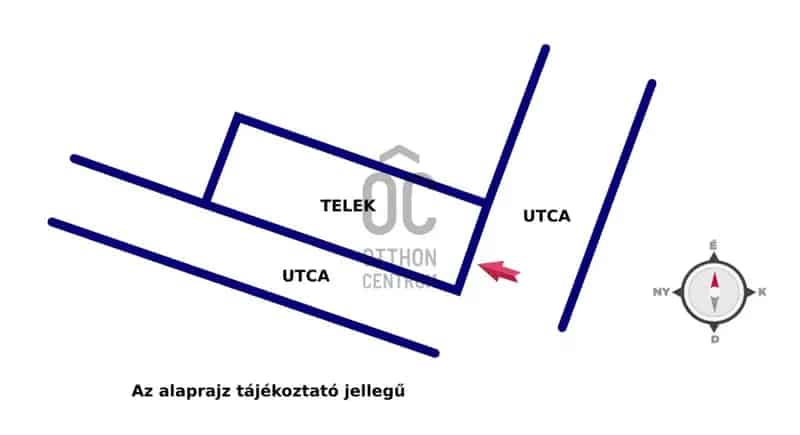 Nyáregyházi eladó telek 754 m2 vezetékes vízzel