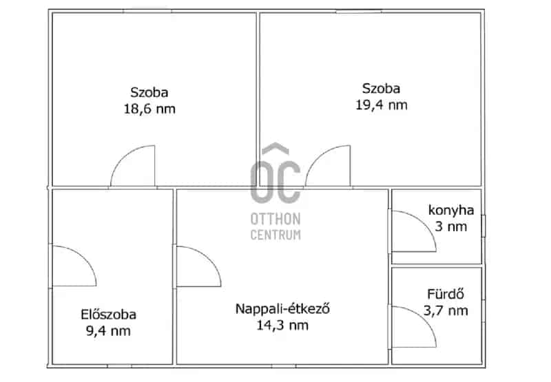 68 nm-es családi ház Kisvárda közelében