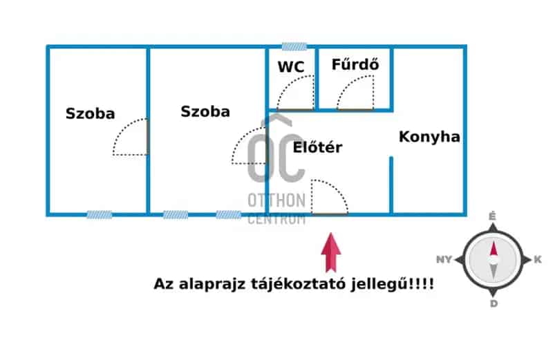 Budapest IX kerület eladó lakás 46nm 2 szoba földszint