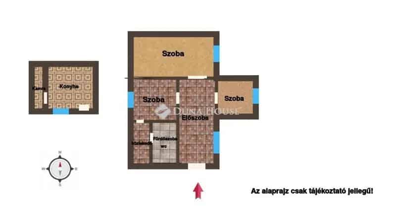 104 m2-es családi ház 1310 m2-es telken Kosdon