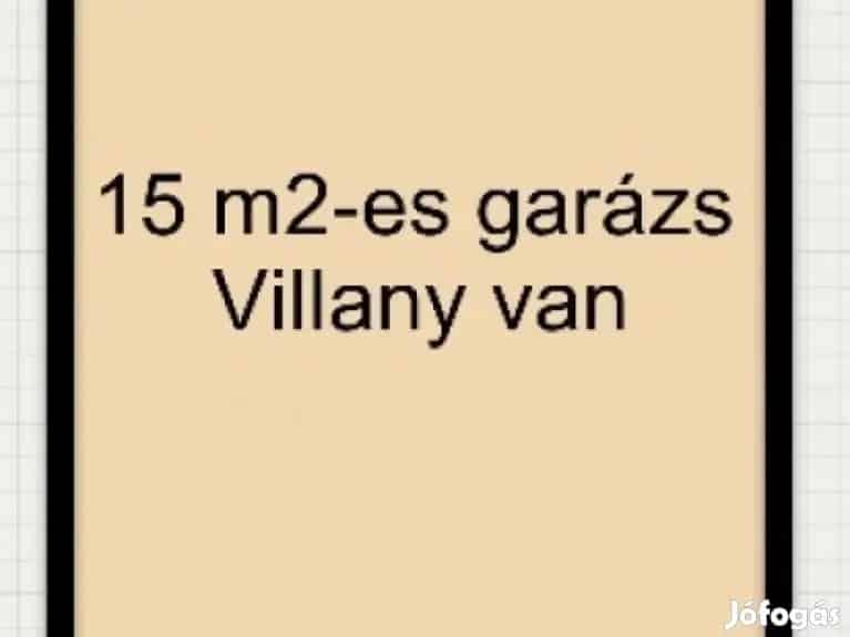 Újszegedi garázs eladó - 15 nm - villany