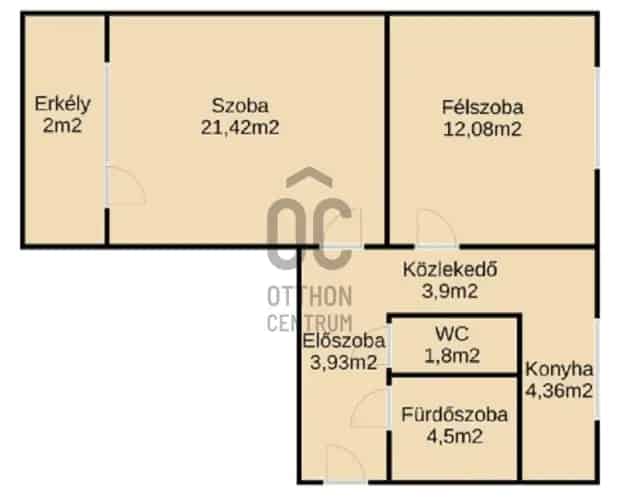 Dunaújvárosi eladó 2 szobás panel lakás H503032
