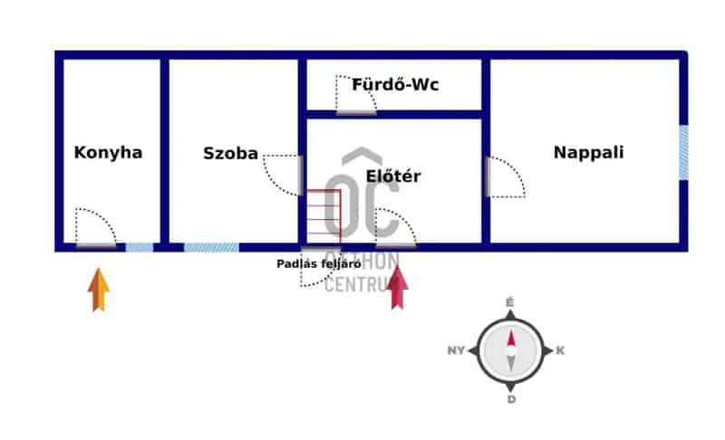 Zámolyi eladó családi ház 60m2 702m2 telekkel