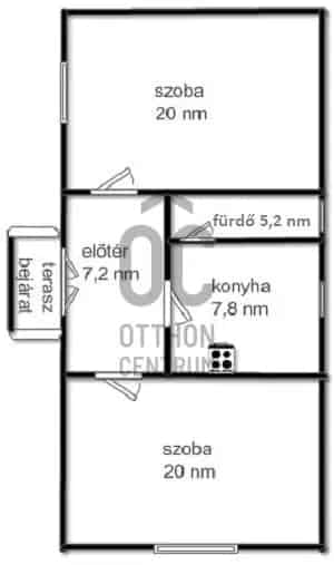 60 nm-es családi ház Papon Kisvárda közelében