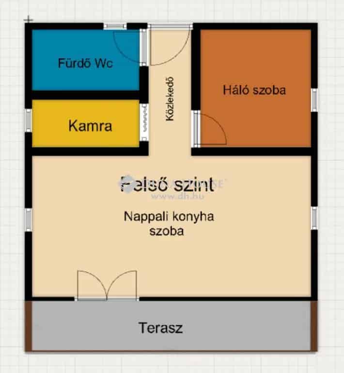 60 nm-es ház Biatorbágyon eladó - 2 szoba, csendes környezet