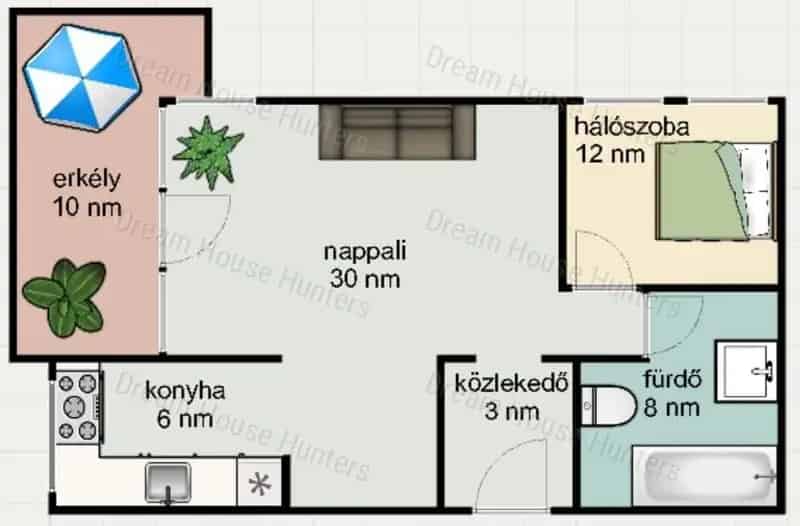 Családbarát 2 szobás lakás garázzsal II kerületben