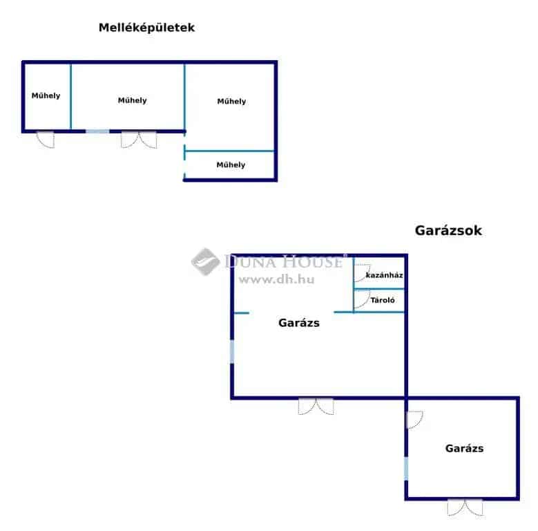 Panorámás családi ház dupla garázzsal és udvari épületekkel