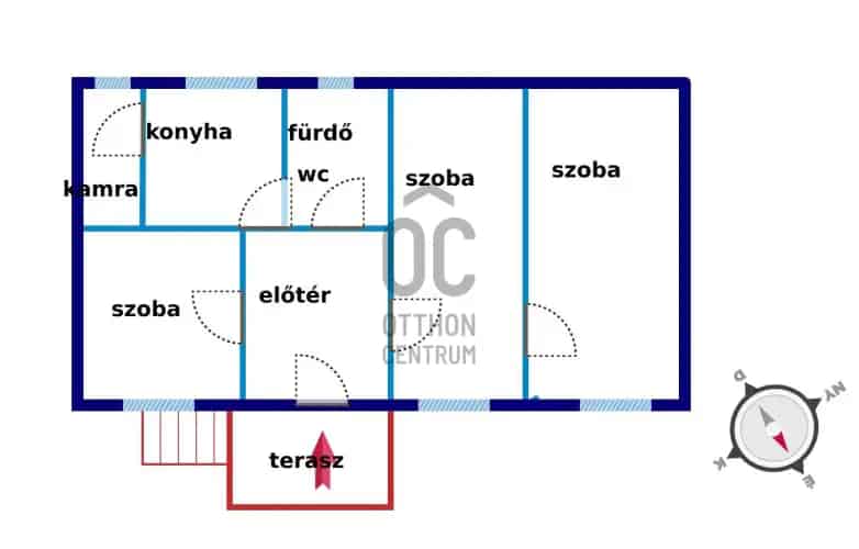 Pécsi eladó ikerház György-aknán 65 nm 3 szoba