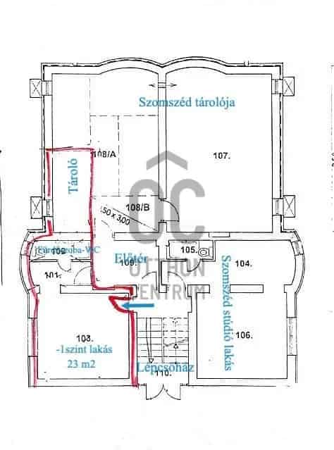 Felujitott 109nm-es Lakas Panoramas Erkellyel es Kertkapcsolatos Terasszal