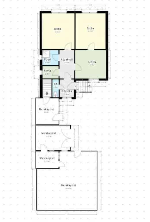 Pápai családi ház eladó 2 szoba 1172m2 telekkel