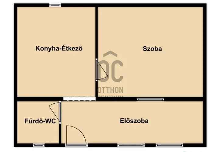 Sárbogárdi eladó házrész 40nm 1 szoba csendes környék