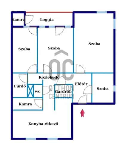 Bajai eladó lakás 113nm - felújított, klimatizált, loggiás