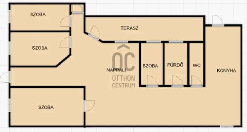 Nyiregyhazai elado apartman 19 fo részére 8 auto parkolasi lehetoseg