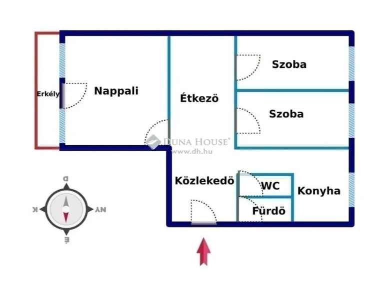 Kecskemét Széchenyiváros 63 nm-es felújított 2+fél szobás lakás eladó