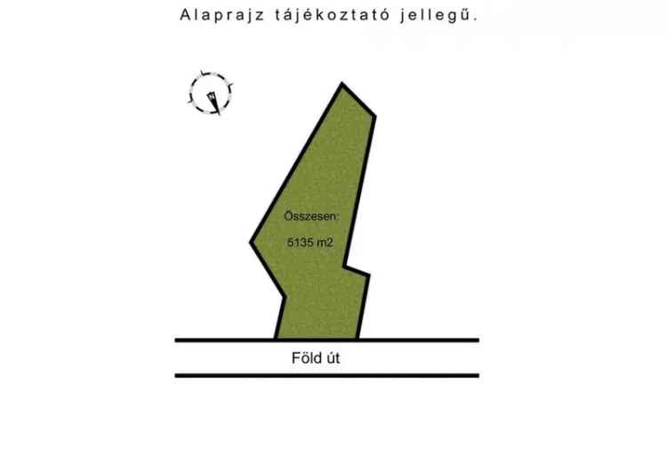 Kehidakustány Telek Eladó 5135 m2 Önellátó Gazdálkodásra