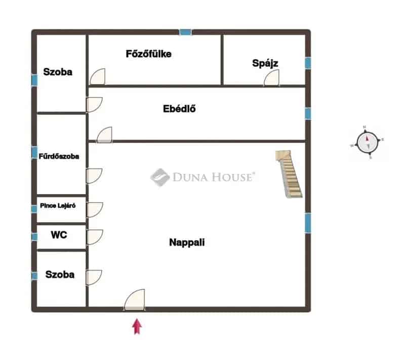 Helvécián 135 m2-es 3 szintes tégla ház eladó