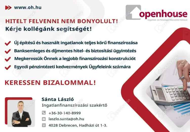 Új építésű ikerház Debrecenben eladó