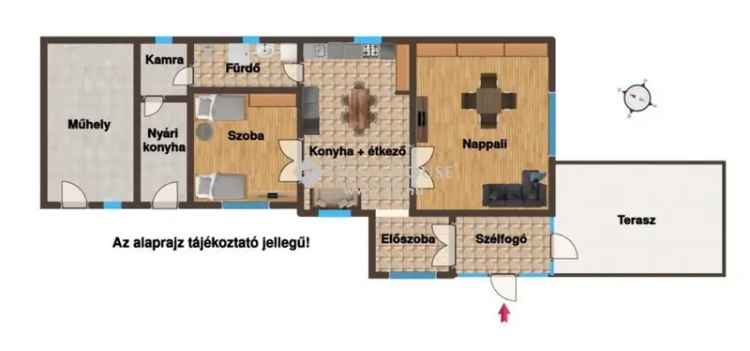 Romantikus családi ház Veszprém közelében 869m2-es telekkel