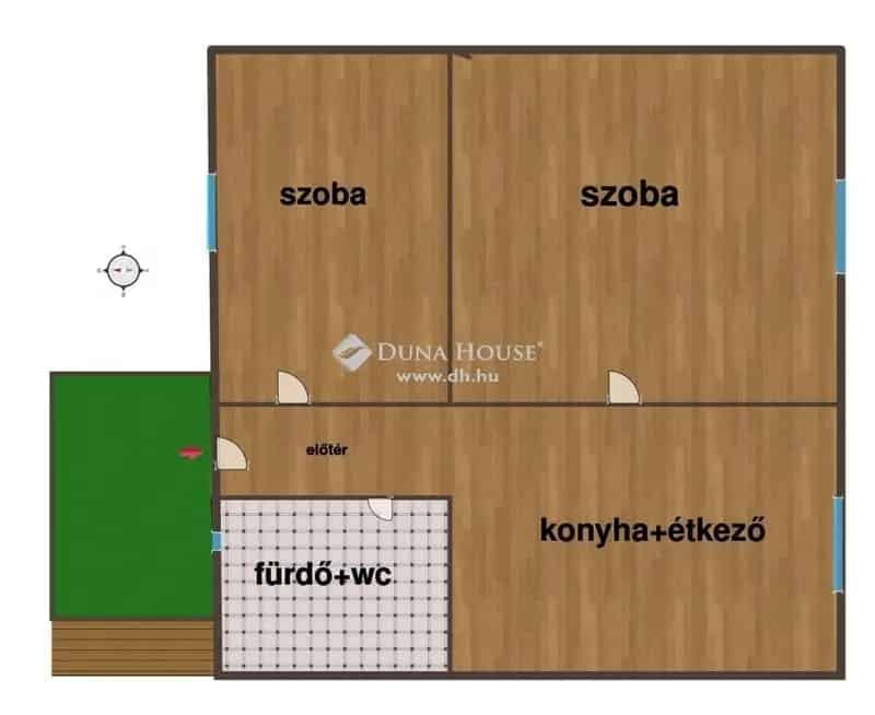 Tápiószelén 2 szobás felújított családi ház eladó