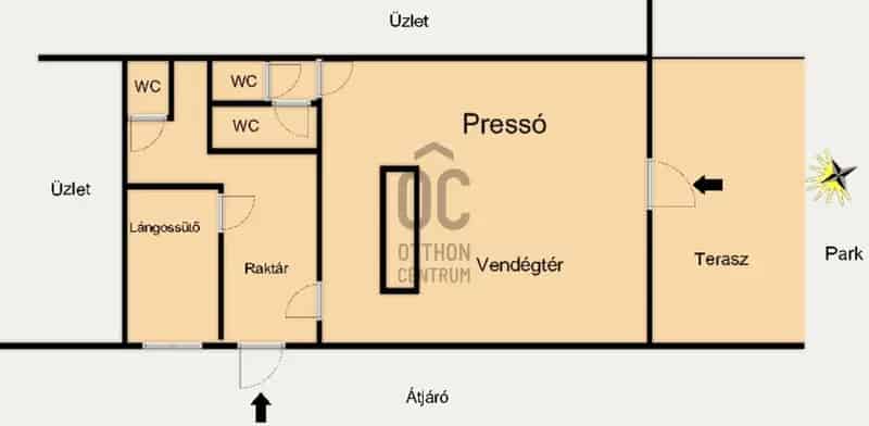 Budapest III kerület Békásmegyer eladó presszó lángossütő