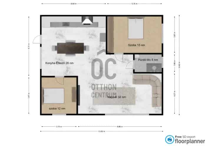 Budapest XVIII kerületi családi ház eladó 90 nm 3 szoba