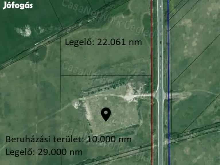 Ipari terület eladó Újszász külterületén 51 061 m2