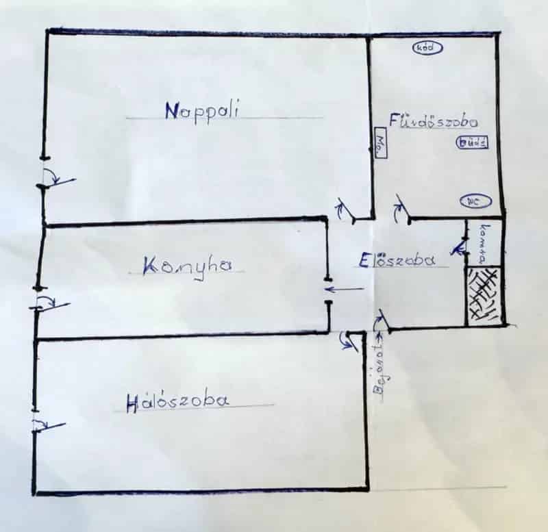 51m2-es 2 szobás felújított lakás Budán kiváló elhelyezkedéssel