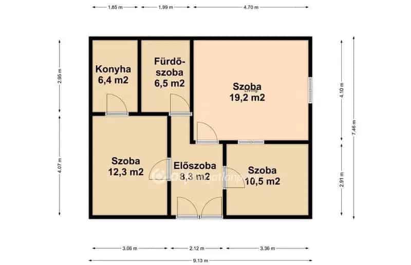 Sajóörösön eladó 3 szobás családi ház 2931 m2-es telken és saját erdővel