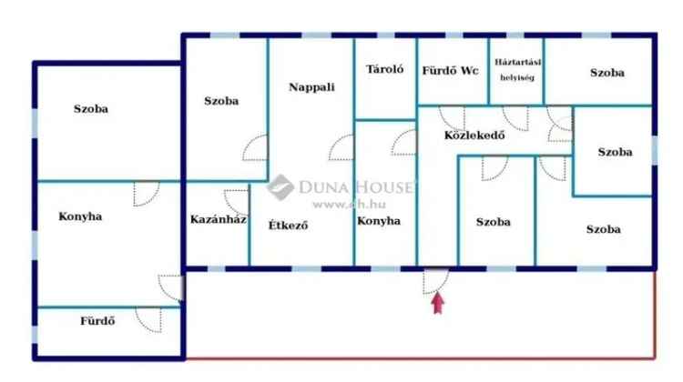 Komló-Mecsekjánosi 200 nm-es 6 szobás családi ház eladó
